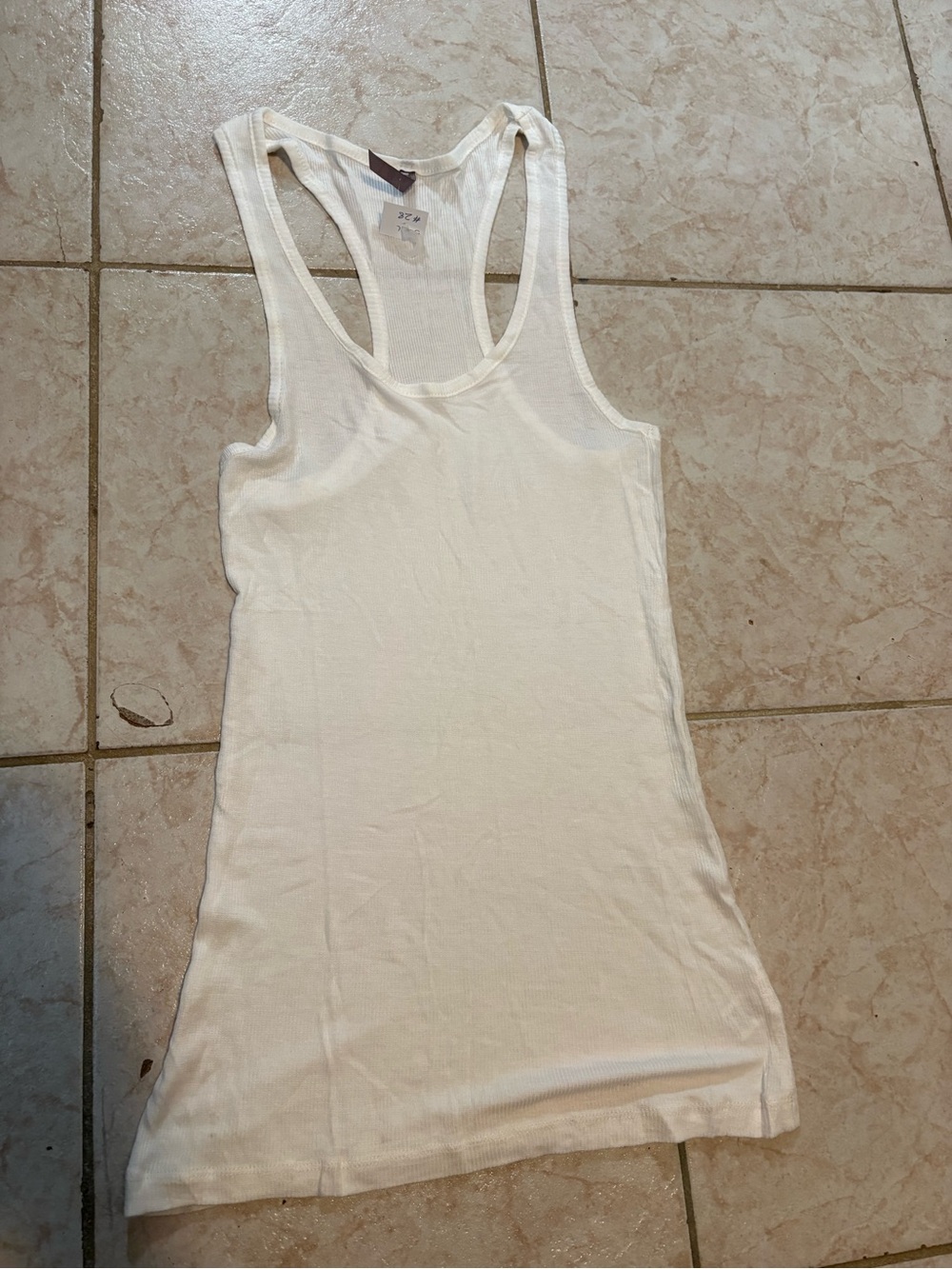 Heart Hips White Racerback Tank Top